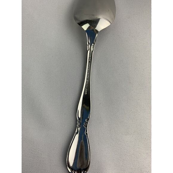 Vintage Oneida Community Stainless Steel Chatelaine Teaspoon 6" Glossy - Picture 6 of 8